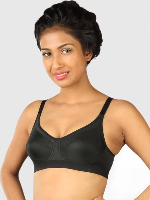 Buy Triumph Black Solid Seamless Bra for Women Online @ Tata CLiQ