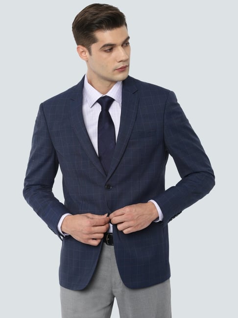 Buy Louis Philippe Sport Blue Super Slim Fit Blazer for Men Online @ Tata  CLiQ