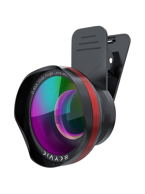SKYVIK Signi Pro 2 in 1 (Wide + Macro) Clip on Mobile Camera Lens Kit (Black)