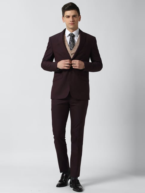 Handsome Color Matching Mens Wedding Tuxedo In White And Purple Perfect For  Prom, Parties, And Formal Events From Greatvip, $72.37 | DHgate.Com