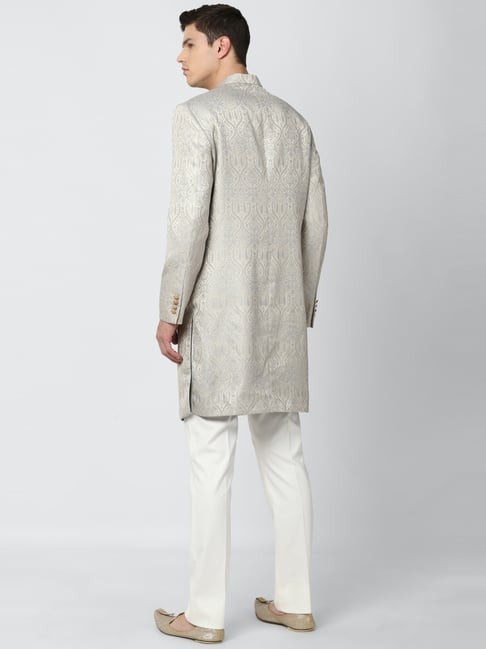 Buy Van Heusen Beige Slim Fit Printed Ethnic Wear for Mens Online