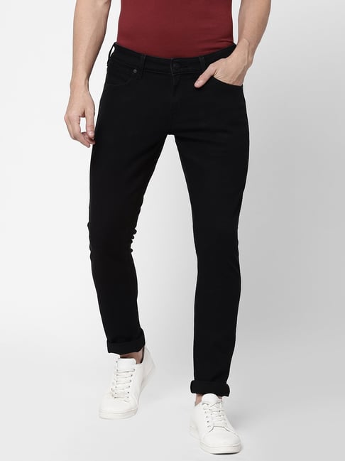 Wrangler Jet Black Skinny Fit Jeans