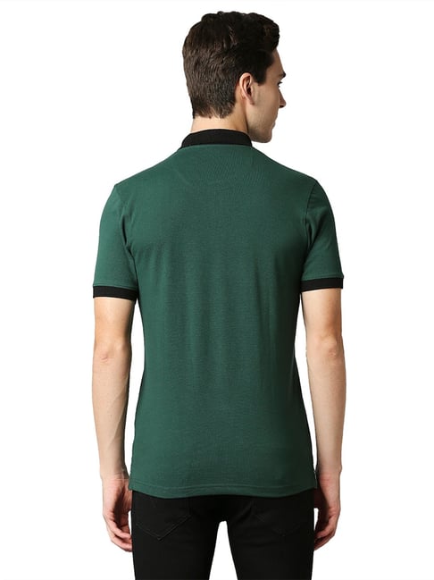 Buy Park Avenue Dark Green Polo T-Shirt for Men's Online @ Tata CLiQ