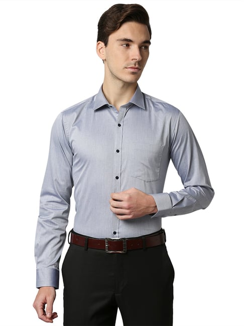 Park Avenue Indigo Blue Slim Fit Shirt