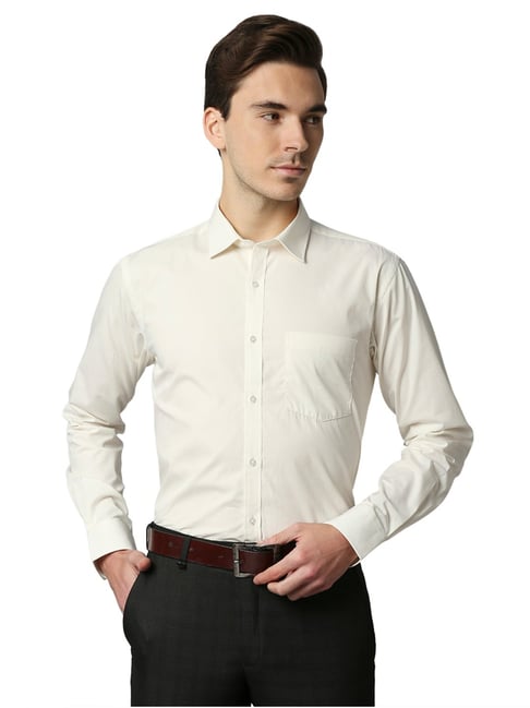 Park Avenue Yellow Slim Fit Shirt