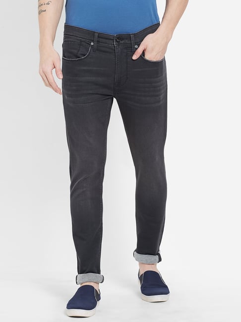 Pepe Jeans Black Mid Rise Lightly Washed Jeans