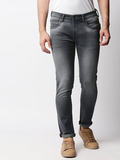 Pepe Jeans Grey Lightly Washed Mid Rise Jeans