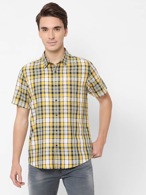 Pepe Jeans Yellow Short Sleeves Shirt