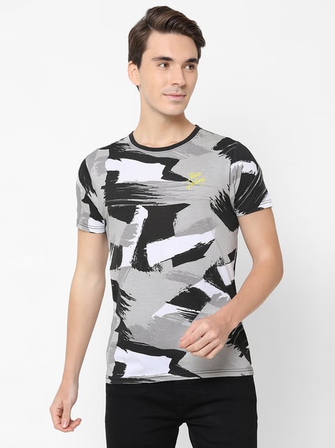 Pepe Jeans Black Round Neck Printed T-Shirt