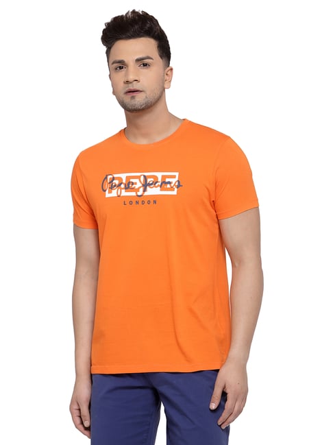 Pepe Jeans Orange Short Sleeves T-Shirt