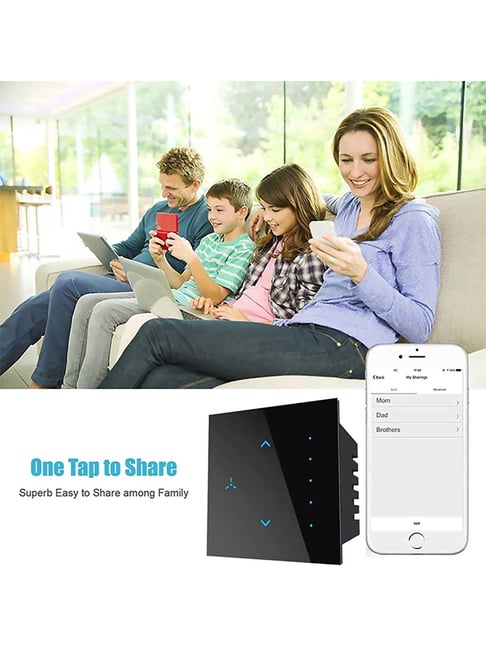 Buy HomeMate Smart Touch Fan Regulator Works with Google and Alexa ...