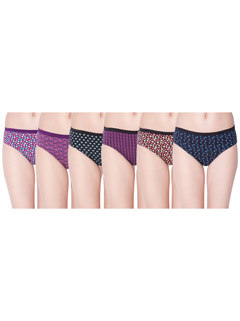 Dollar Missy Multicolor Printed Hipster Panty (Pack of 6) Price in