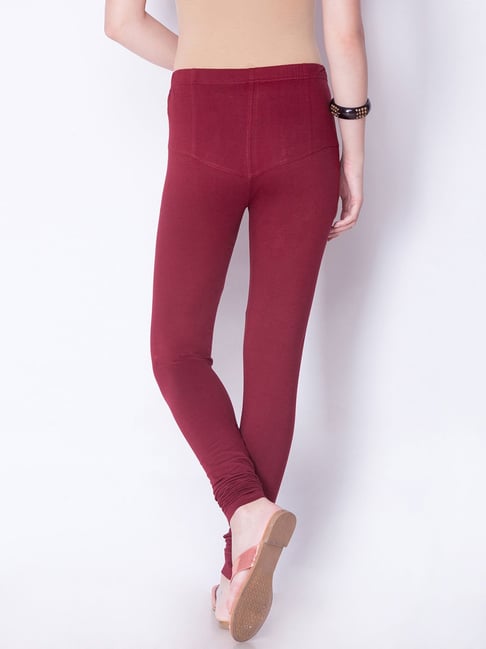 Buy Dollar Missy Brown Cotton Leggings for Women's Online @ Tata CLiQ