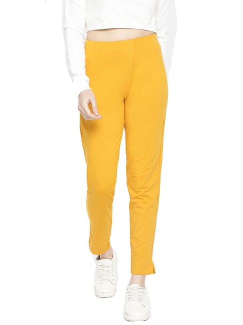 Buy Yellow Trousers  Pants for Women by Zastraa Online  Ajiocom