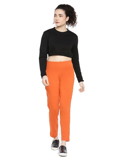 Orange trousers  boohoo UK