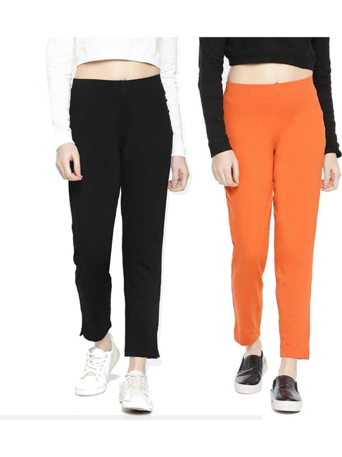 Buy Orange Trousers  Pants for Women by Oxxo Online  Ajiocom
