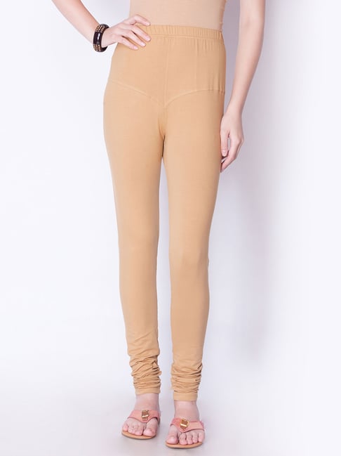 Dollar Missy Beige Cotton Leggings-picture-33
