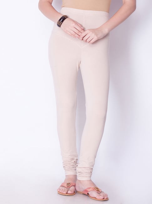 Dollar Missy Beige Cotton Leggings-picture-35