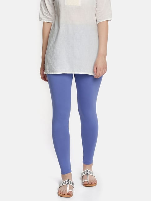 Dollar Missy Azure Blue Cotton Leggings-picture-44