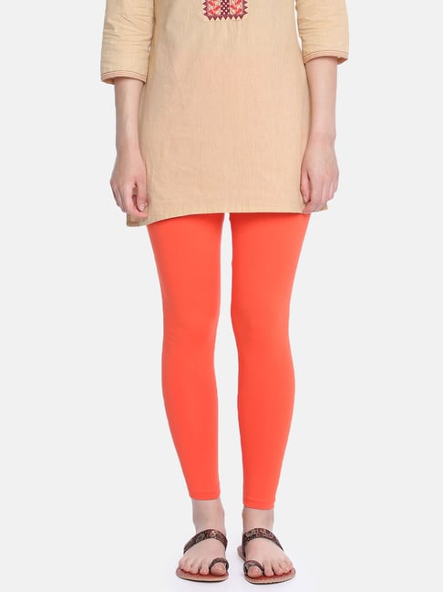 Discover 198+ orange colour leggings super hot