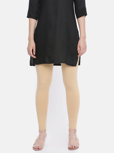 Dollar Missy Beige Cotton Leggings-picture-24