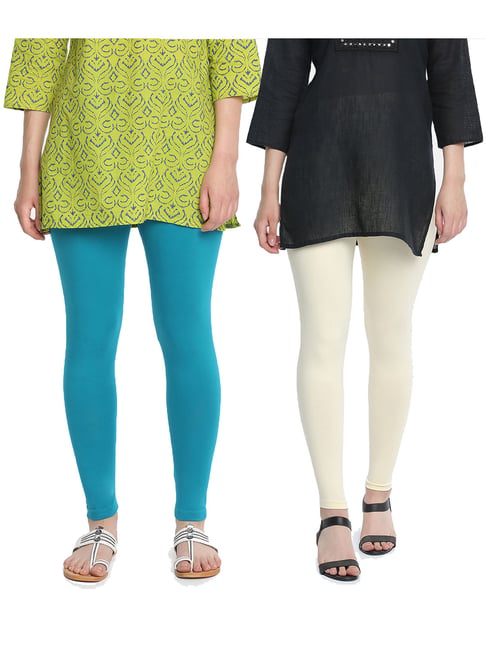 Buy online Solid Cream Lycra Lace Bottom Jeggings from Capris & Leggings  for Women by Lqqke for ₹799 at 21% off | 2024 Limeroad.com