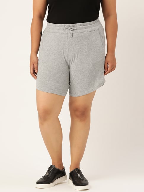 theRebelinme Grey Cotton Shorts-picture-27