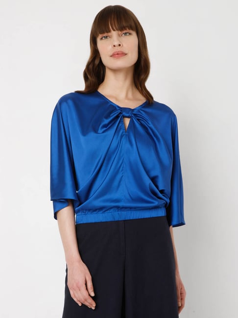 Vero Moda Blue Regular Fit Top Price in India