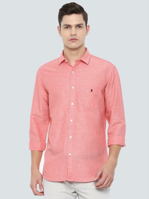 louis philippe pink shirt