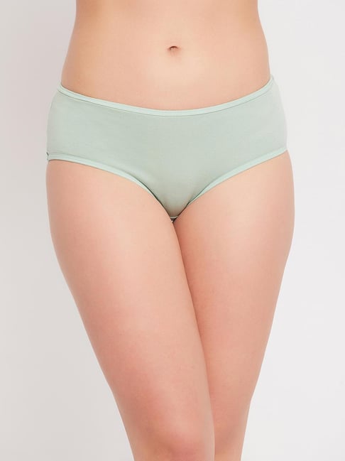 Clovia Light Green Graphic Print Panty