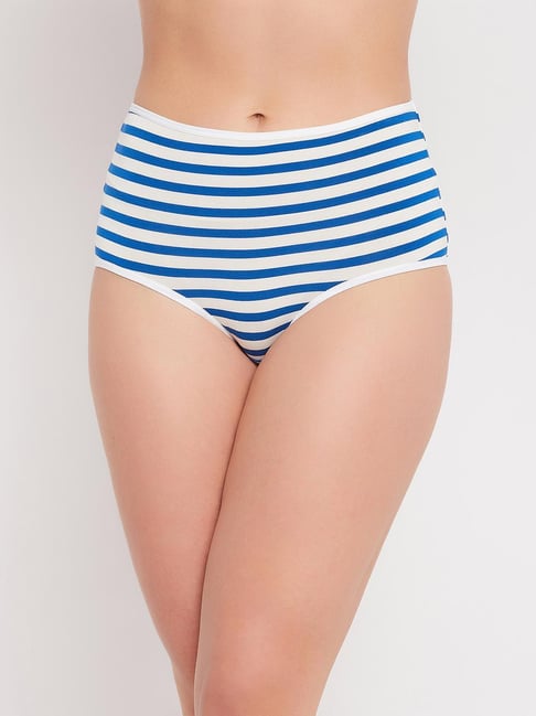 Clovia Blue Striped Panty Price in India