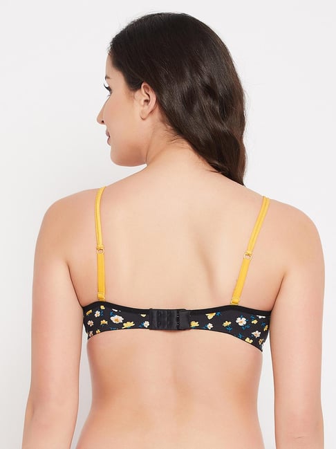 Buy Clovia Black Printed Padded Bra for Women Online @ Tata CLiQ