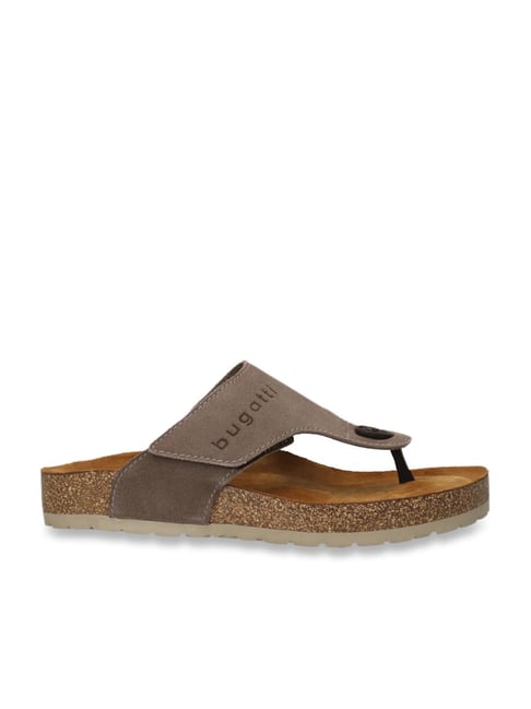 Bugatti Men's Taupe Thong Sandals