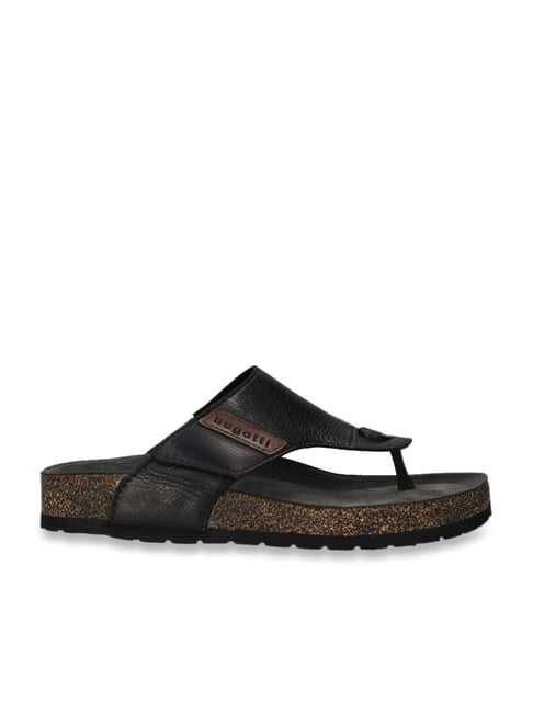 Bugatti Men's Ink Black Thong Sandals