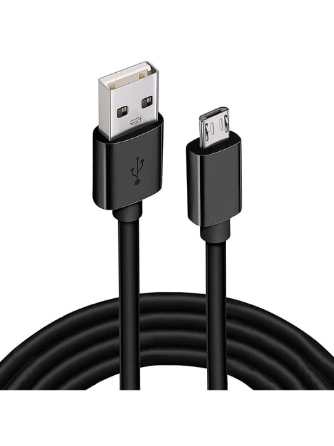 ClickCase Micro USB Data Cable 3 Amp for Asus Pegasus 2 Plus (1 Meter Micro  USB ,BLACK)