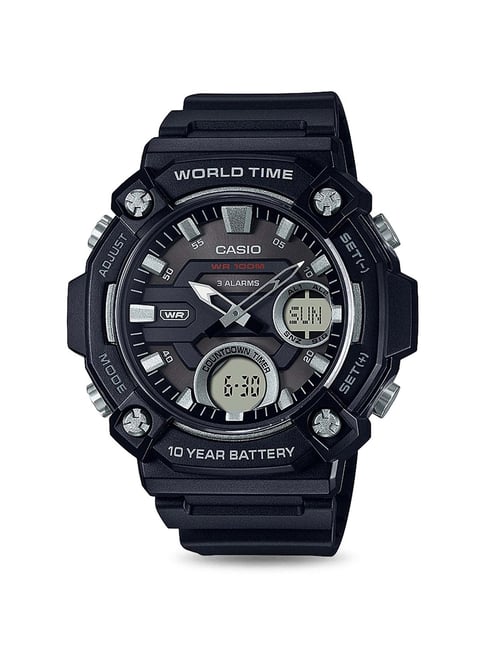 Casio AEQ-120W-1AVDF Youth Analog-Digital Watch for Men