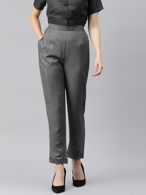 Cottinfab Grey Comfort Fit Trousers