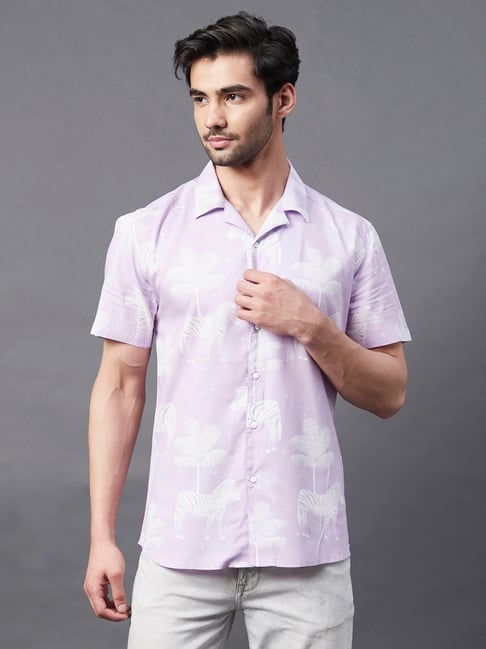 Rigo Purple Printed Shirt-picture-36