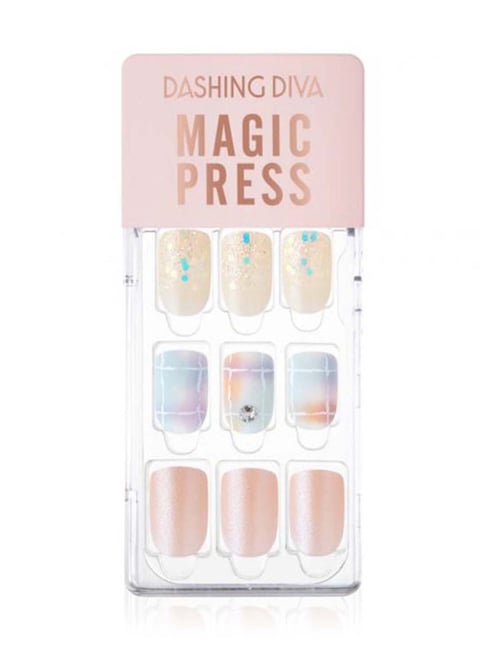 Buy DASHING DIVA Magicpress Blue Quartz | 30 Pcs | 12 Sizes | Manicure |  Press On Nails | Artificial Nails | Lightweight | Korean Nail Art | Durable  | Easy-to-use Online at Best Prices in India - JioMart.