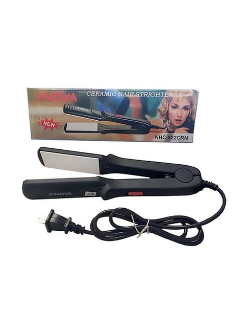 Nova NHC-522CRM Professional Hair Straightener (Black)