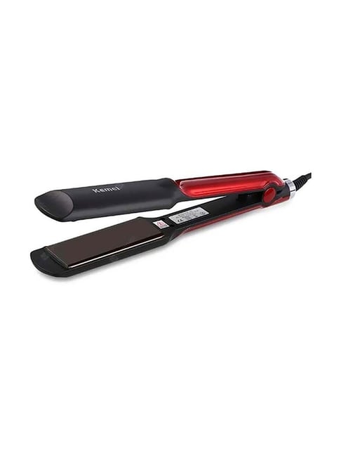 Kemei KM-531 Professional Hair Straightener (Red and Black)