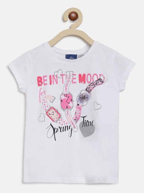 Chicco Kids White Printed Top-picture-35