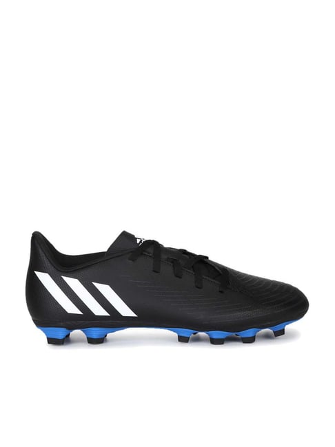 Adidas Men's PREDATOR EDGE.4 FxG Unisex Black Football Shoes