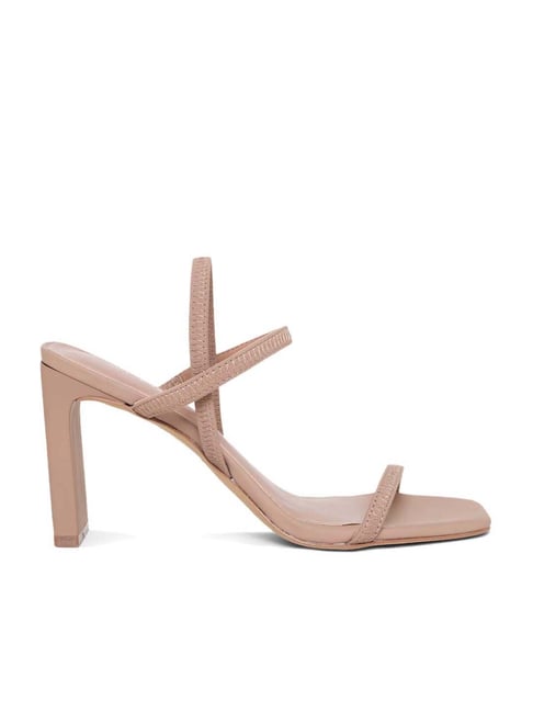 Aldo Women's Beige Ankle Strap Sandals