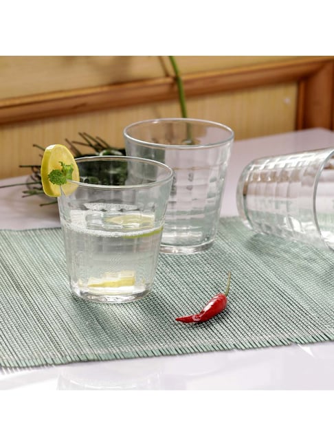 Prisme Tempered Glass Tumblers - Set of 6