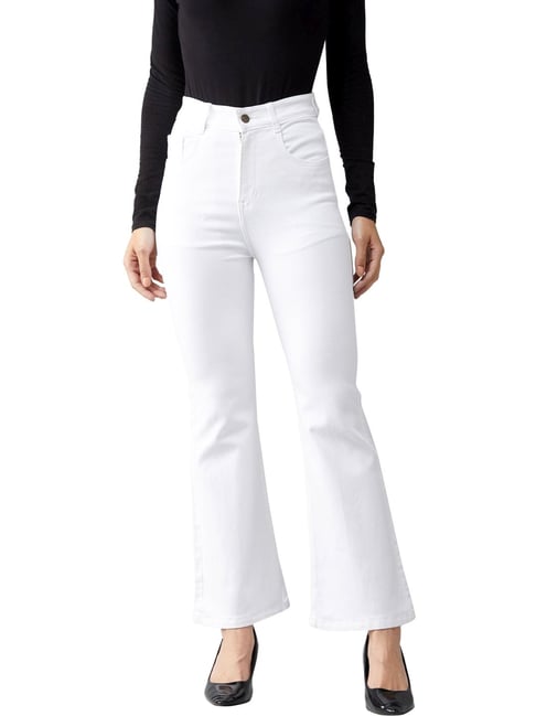 DOLCE CRUDO White Bootcut Jeans