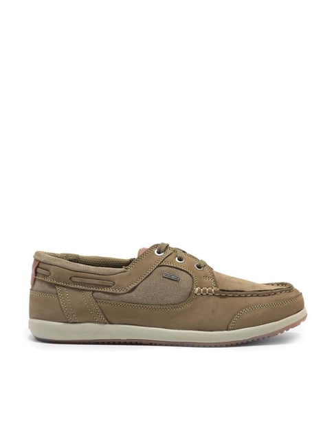 Woodland Men's Khaki Casual Sneakers