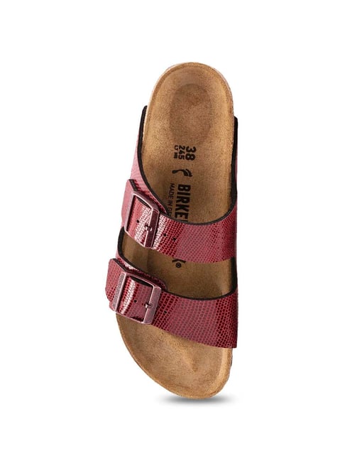 Birkenstocks Arizona Metallic Maroon Birkenstock Women's Arizona