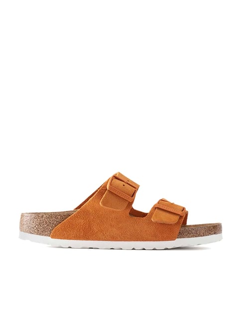 Buy Birkenstock Women's Arizona Orange Narrow Width Sandals for Women at  Best Price @ Tata CLiQ