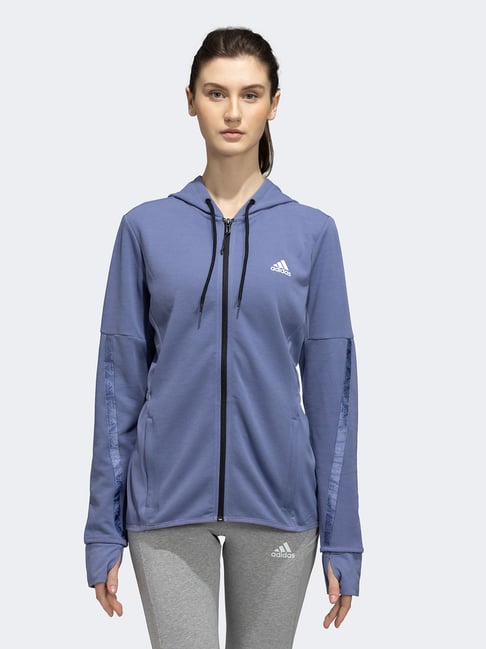 Adidas Purple Cotton W MT Jacket